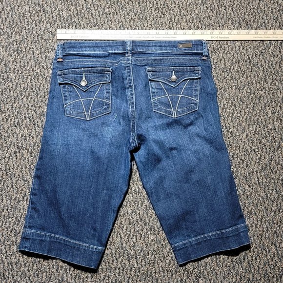 EUC Kut from the Kloth Natalie Bermuda Denim Shorts Size 8 - Picture 5 of 16